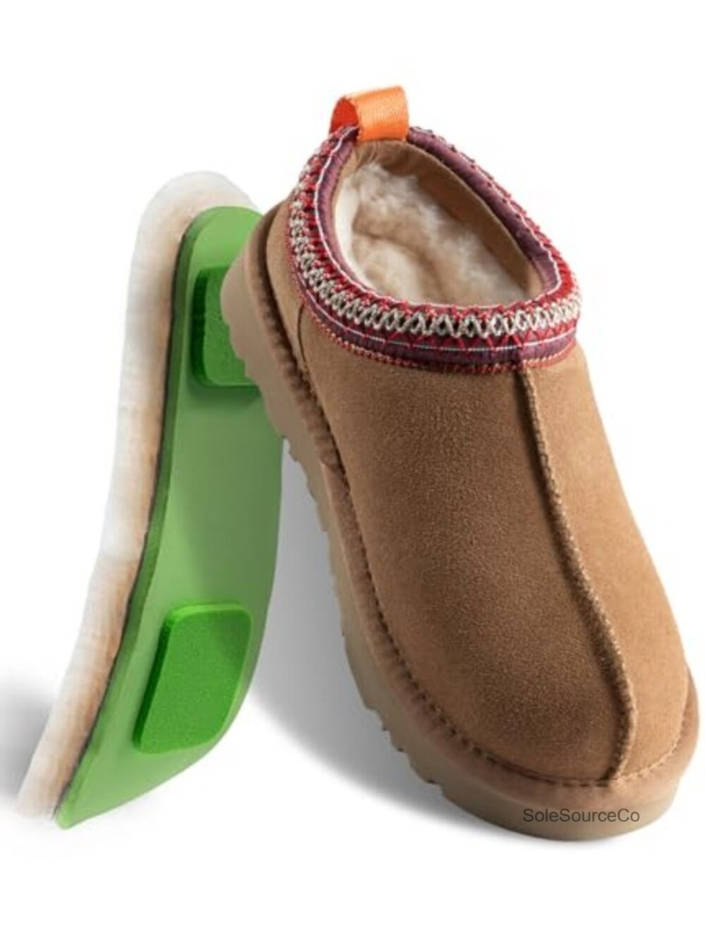Sheepskin Clog Slippers Women Cloud-Soft Cushioning Slip-On Suede